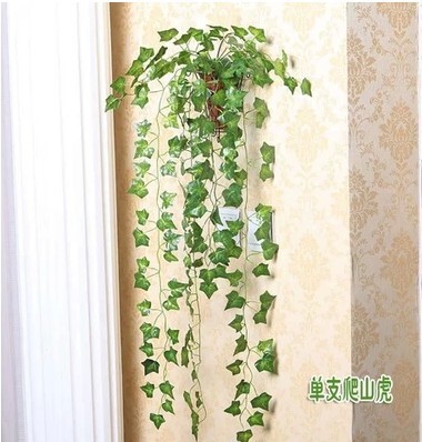 Artificial flower wall hanging wisteria hanging plant grape leaf vine leaves home decoration wholesale