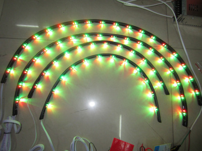 汽车LED底盘气氛灯七彩车底灯RGB声控音乐氛围灯90X120CM装饰灯条