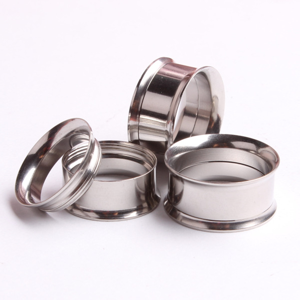 Titanium Steel Inner Spiral Silver Ear Expander Auricle Ear Plug Wholesale Body Jewelry detail image 8