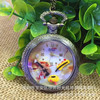 Big glossy retro transparent pocket watch, clay, suitable for import, 3D