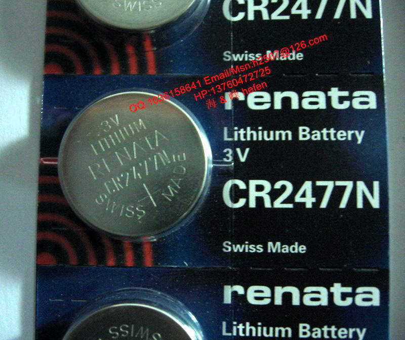 供应瑞士RENATA CR2477N 纽扣电池 宽温PLC工控锂电池 台阶式