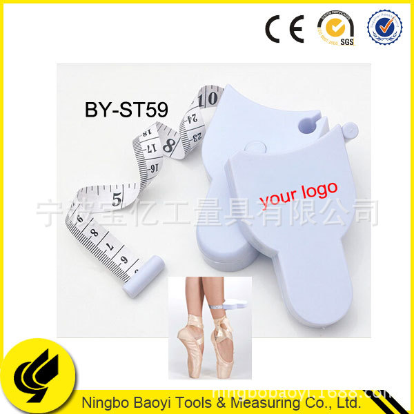 厂家定制火炬型测量尺 腰围测量迷你礼品卷尺 可伸缩PVC量衣软尺