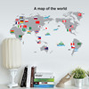 Wall stickers Sticker Stickers World Map DIY Glass Sticker-Window decoration-a living room bedroom Sticker AY7191