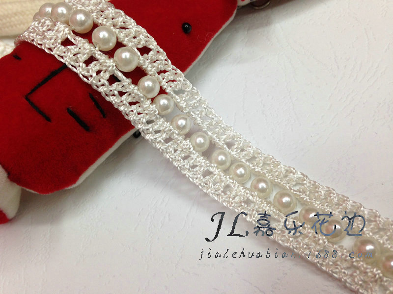 手工DIY辅料 手工珍珠花边 家纺配件 领子袖口花边批发
