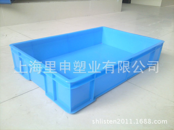 塑料周转箱 640*420*120红周转框塑料箱 折叠周转箱 塑料盒上海