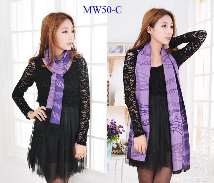 Pure Cotton Brushed Scarf - Image 3