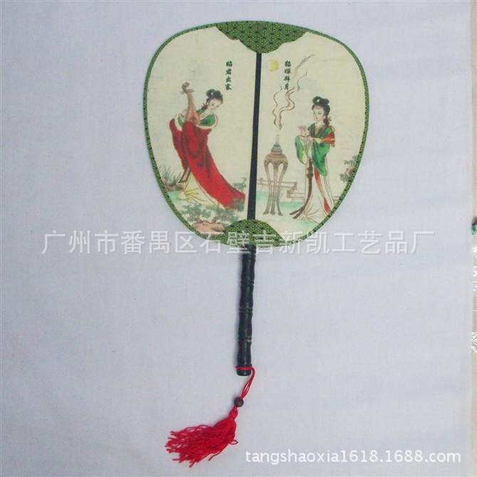 宫廷团扇 宫扇女扇复古工艺竹柄圆扇 舞蹈扇子-阿里巴巴