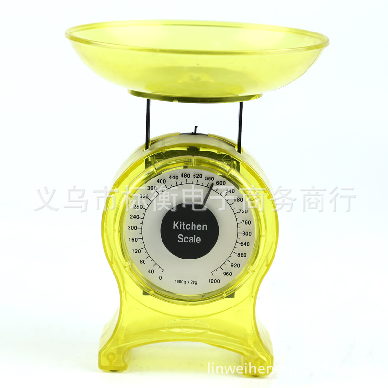 家用厨房秤 械秤烘培食物称 厨房计量称 透明厨房秤 食物克秤批发