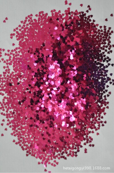 心形亮片红色5