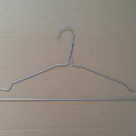 银色喷塑衣架干洗店衣架便宜衣服挂金属色衣架