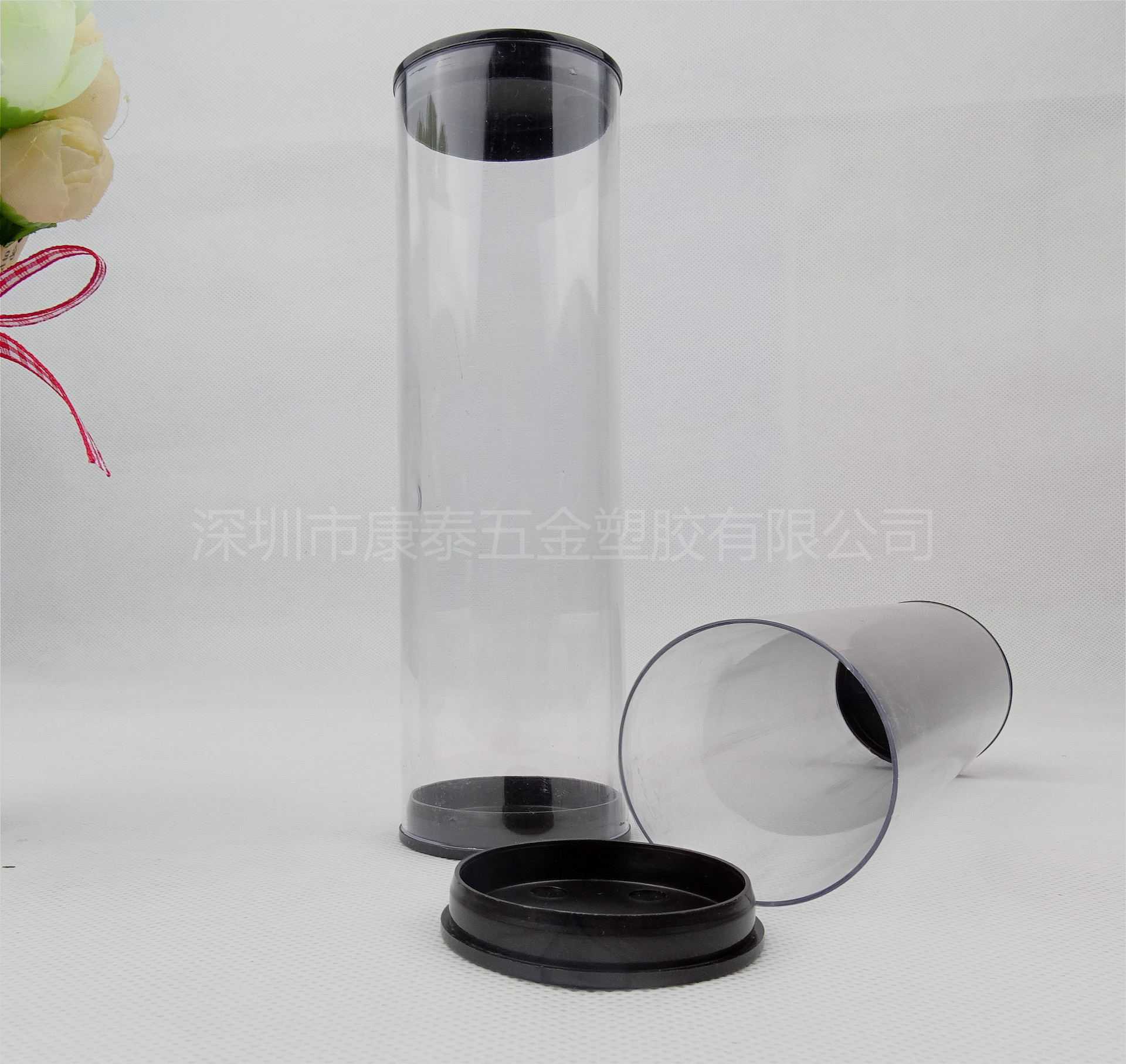 45MM直径PVC透明包装管 PP盖子包装管 PC高透明包装管
