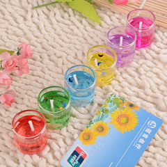 Fan-6 jelly candles, romantic aromatherapy candlelight dinner, wholesale gifts for Valentine's Day celebrations