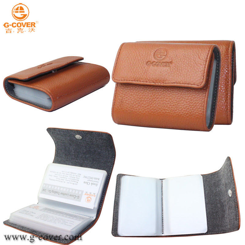 Geake Manufactor Direct selling supply genuine leather Bank cards Simplicity fashion Credit card business card Card Pack Wholesale