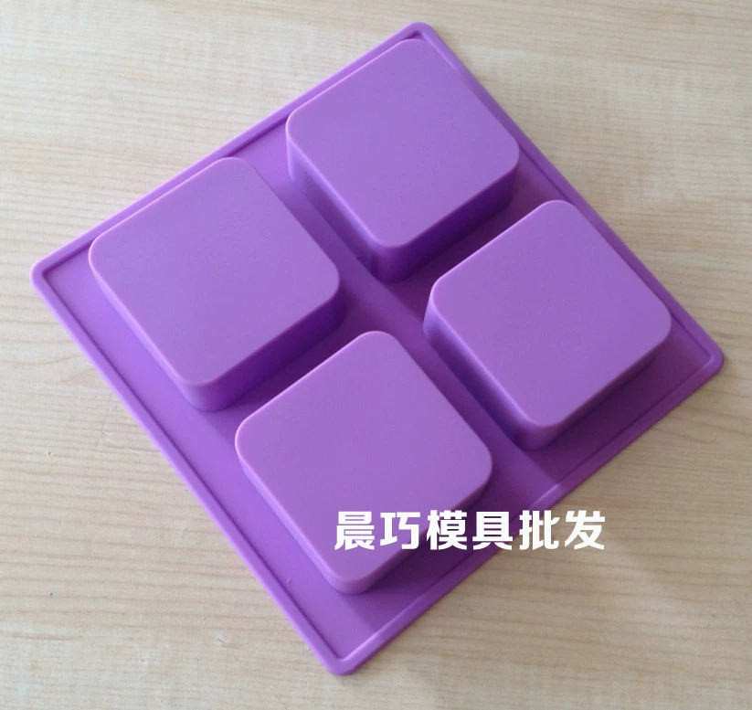 Силиконовая форма для мыла, handmade soap, квадратная форма для мыла, 6.6×6.6×3 см