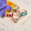 10 yuan boutique store hot sales Korean version of fashion dripping rhinestone ring mixed batch of European and American hot -selling hand accessories