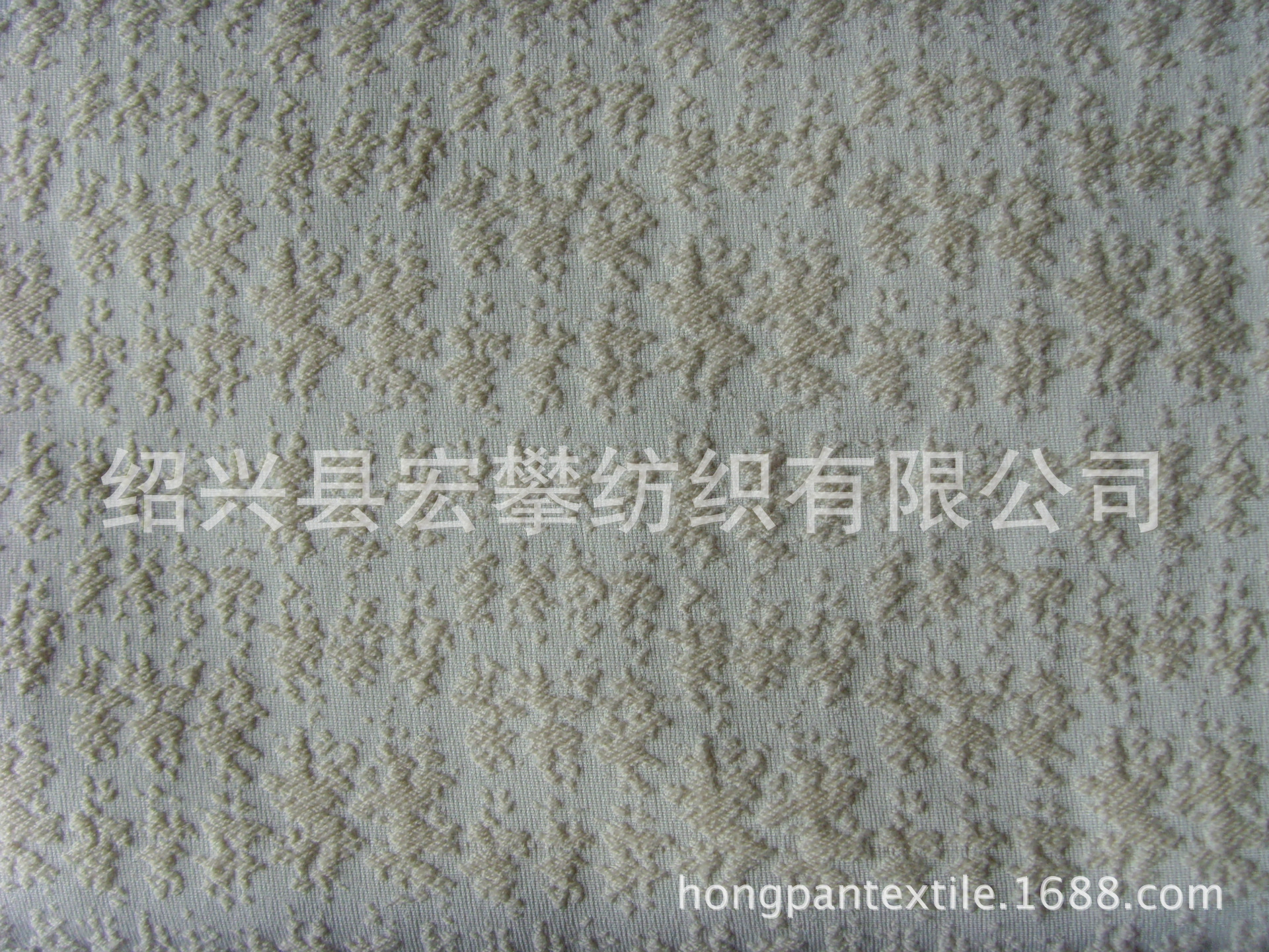 涤棉双色大提花面料