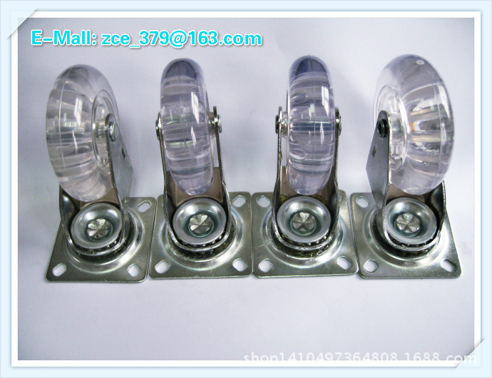 本厂生产 优质透明轮 3寸  2寸 无刹脚轮 万向轮  欢迎来电咨询