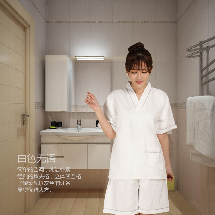 外贸原单纯棉华夫格女士家居服 厂家直销  居家服支持一件代发|ms