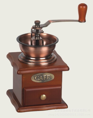 Small hand-crank coffee grinder coffee grinder manual wooden household grinder espresso machine