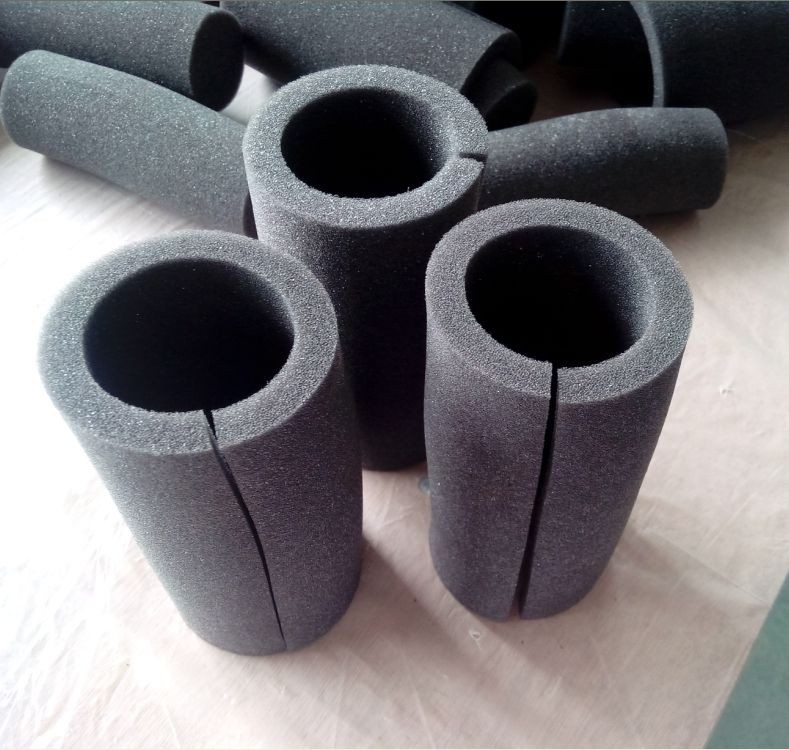 黑色防火管切割泡棉 大泡体海绵成型管状物批发海绵条