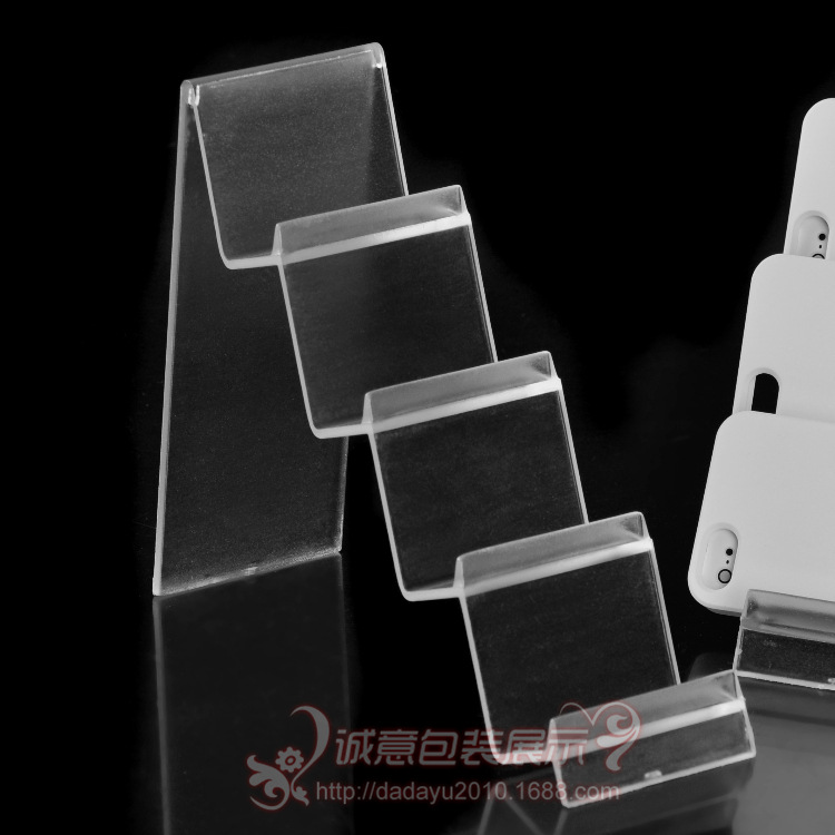 Wallet display Plastic Scrub four layers Short Purse Rack The clamping frame wallet display Storage rack