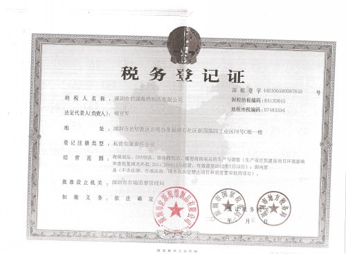 蓋章稅務登記證_conew1