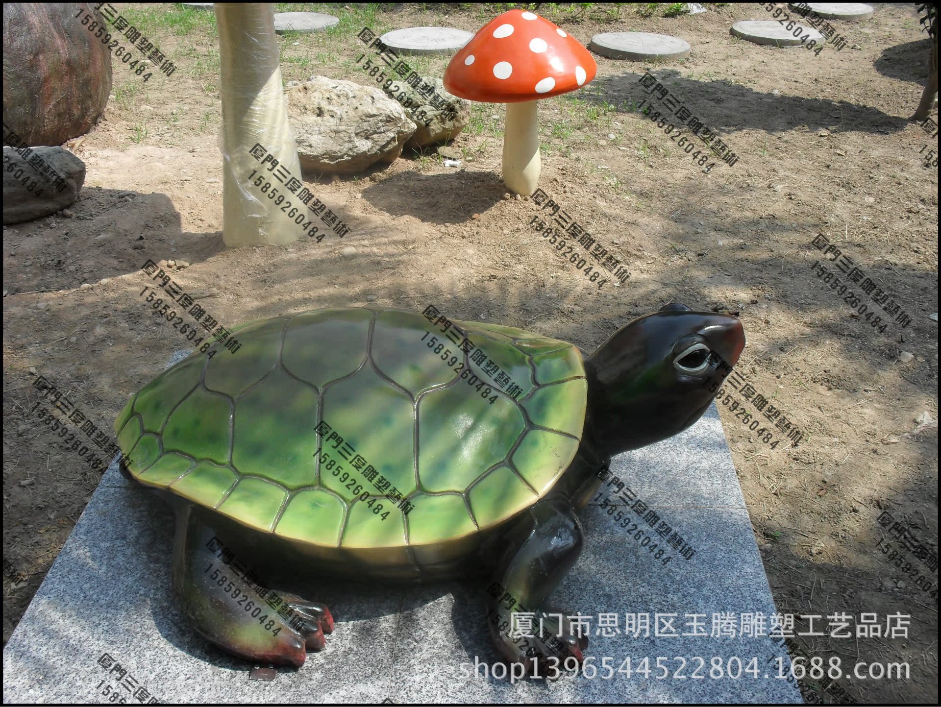 玻璃鋼仿真海龜動物模型/玻璃鋼校園教學模型