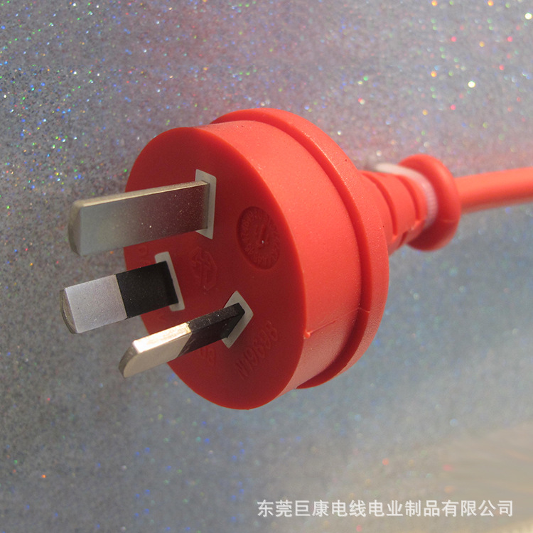 厂家直销SAA澳规三插电源线插头ET03  AC插头harvest