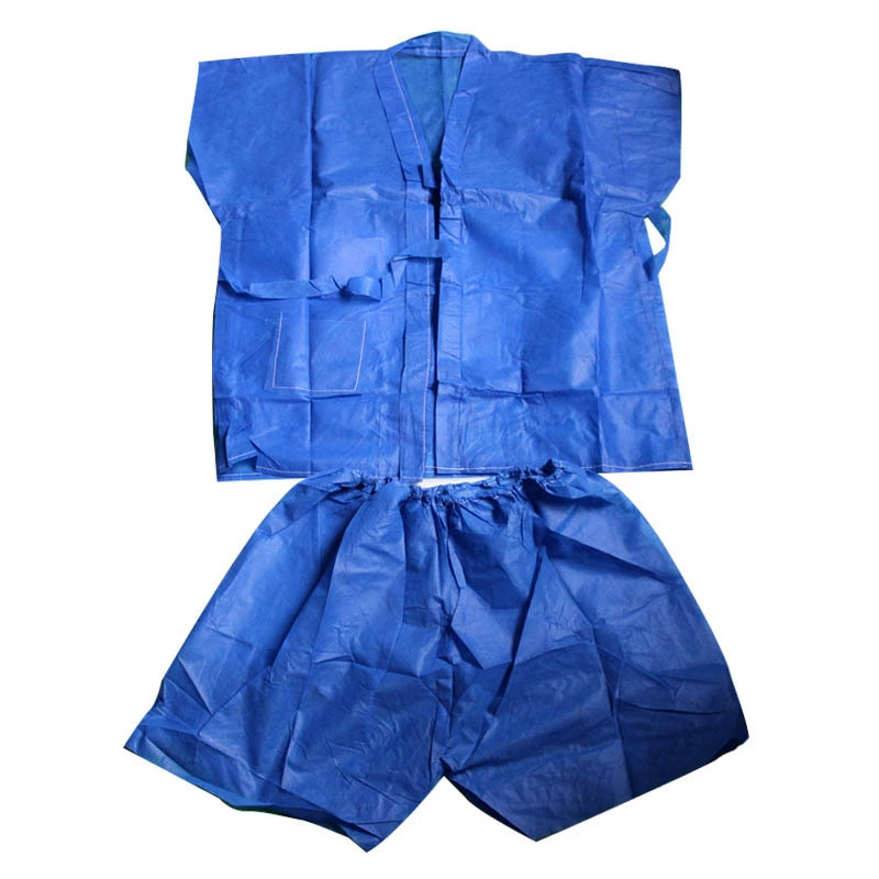 Одноразовая сауна-одежда для спа, дышащая полотенце-то пароваяrobe и обувь для ванны, голубой, стандартный размер