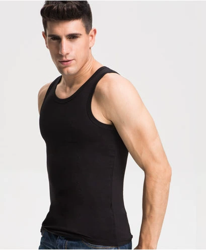 Мужской жилет Широкий жилет Базовый жилет из модала Спортивный плотный модный мужской жилет Sling