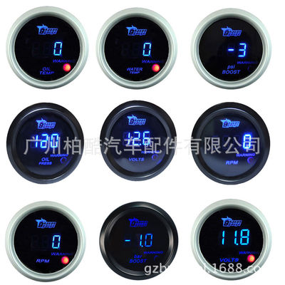 refit meter 2 in. Sunglasses water temperature pressure boost/Oil/Hydraulic/Voltage/Speed/Air fuel/tail gas