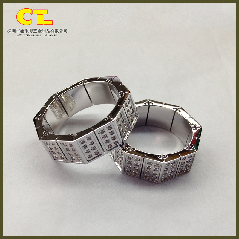 厂家供应 方钻铂金首饰饰品表面电镀加工 精密五金铂金电镀批发