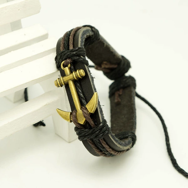 Bronze black leather model