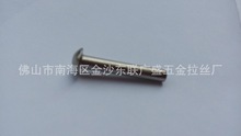 304不锈钢铆钉 5mm*10mm不锈钢半圆头空心钉 拉丝圆头尾孔钉厂家