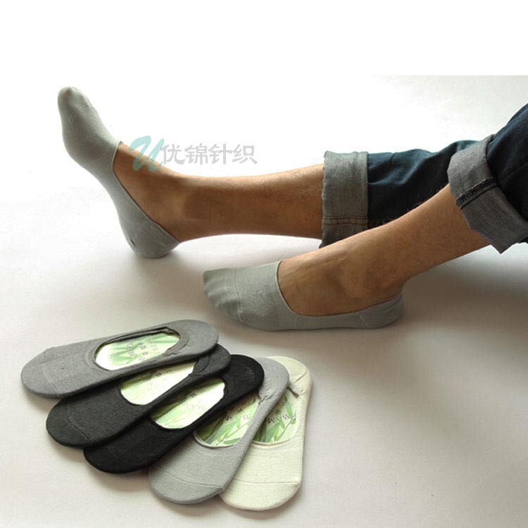 Solid color invisible socks men's silicone non-slip beanie shoes shallow mouth boat Socks bamboo fiber invisible boat Socks manufacturers wholesale Solid color invisible socks men's silicone non-slip beanie shoes shallow mouth boat Socks bamboo fiber invisible boat Socks manufacturers wholesale