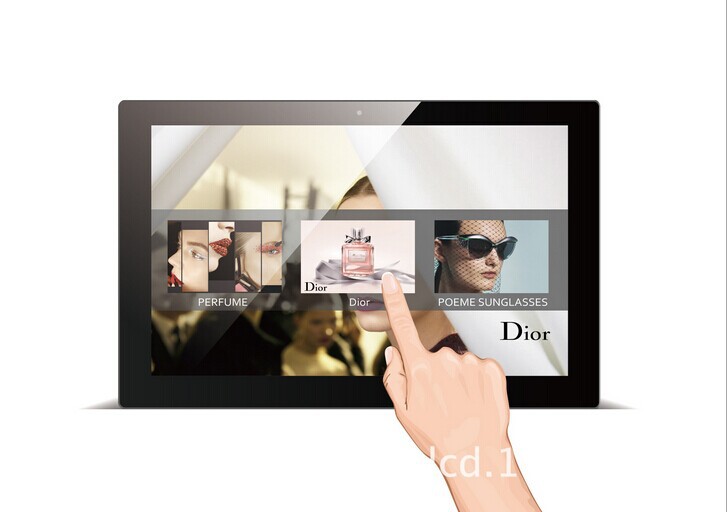 13寸高清广告 一体机高清1080P/网络广告机 /触摸一体广告机