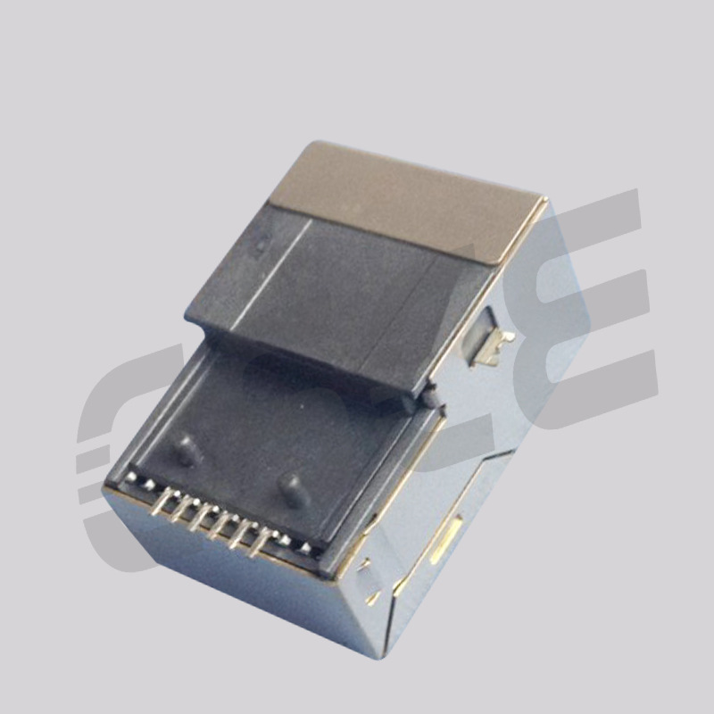 长期供应高质量网络通讯RJ45插座带变压器RJ45插座