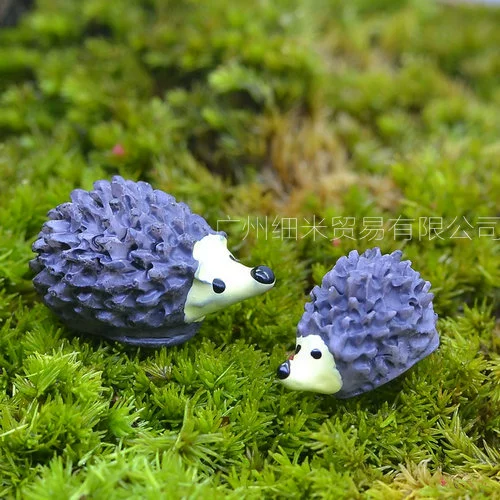 [Серый Ежик 2 модели] DIY Материал садовые украшения аксессуары для сочных растений мох пейзаж