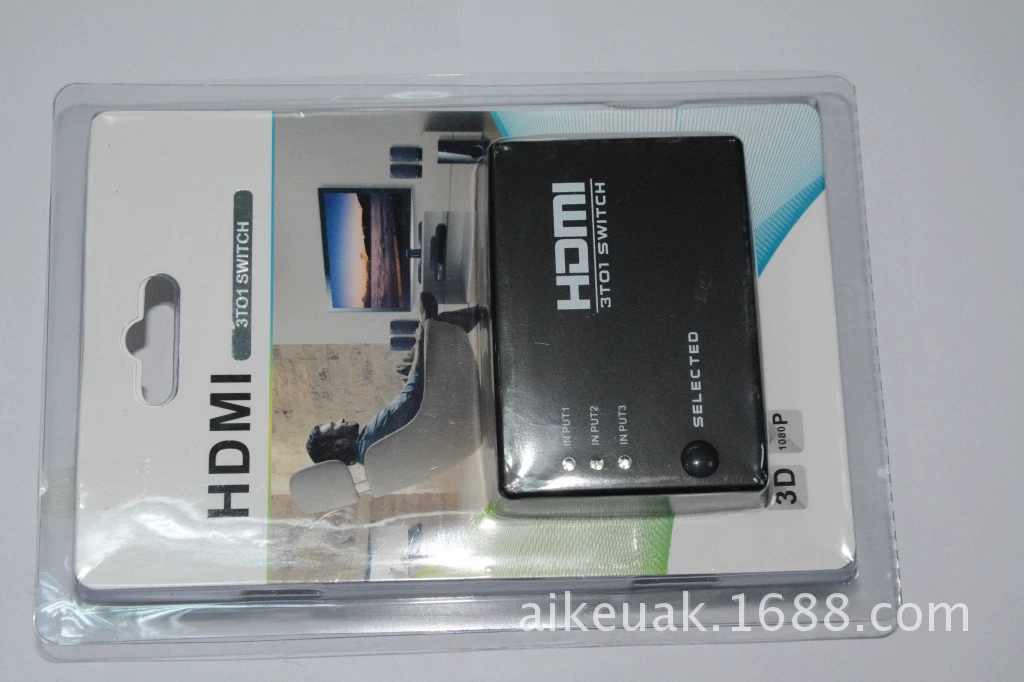 HDMI коммутатор 3 в 1, HD видео переключатель