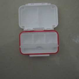 新款便携一周密封6格药盒 塑料PP环保盒 迷你六格储物盒防水药盒