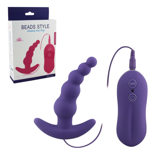 Haochi Afra 10-channel amusing multi-bead variable frequency vibration anus plug massager sex toy for masturbation