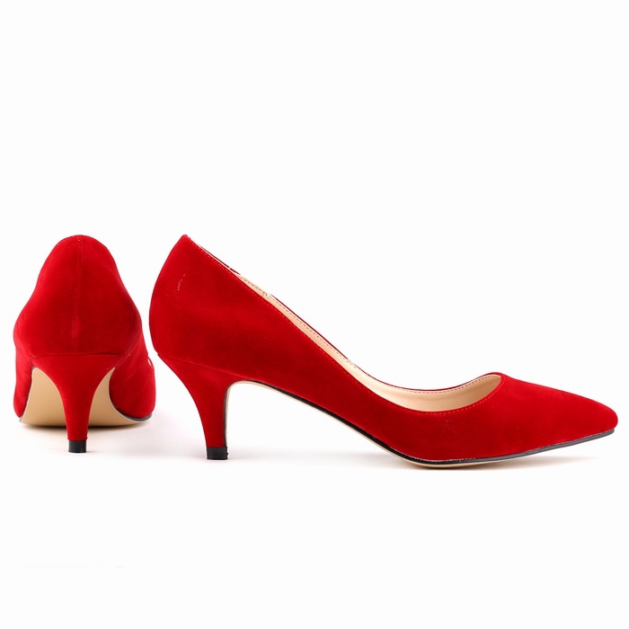 red ladies dress shoes