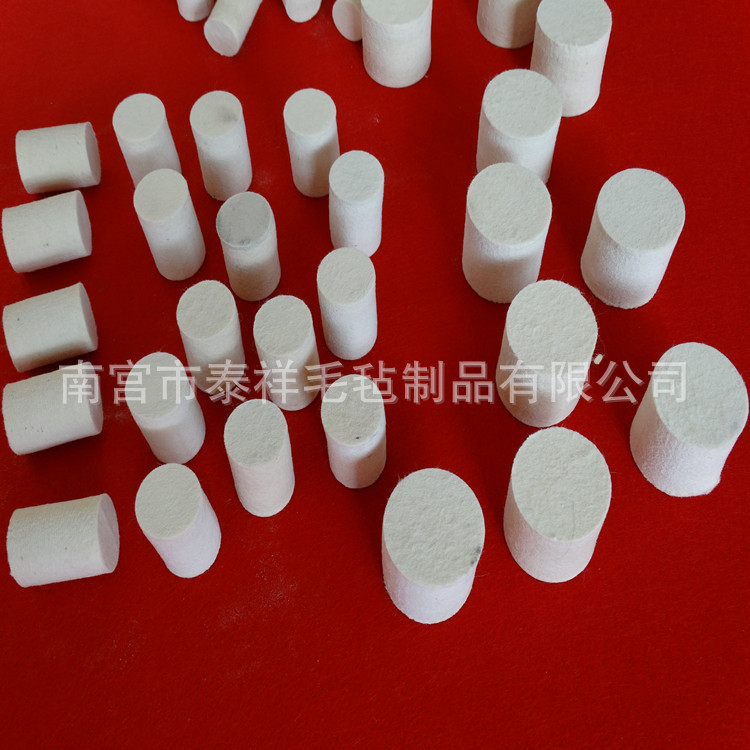 毛毡抛光段 毛毡抛光柱子 毛毡抛光制品
