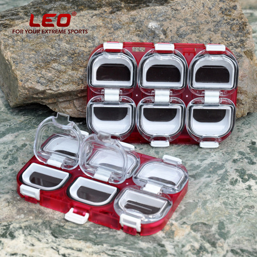 26995 [Qianmatu Mini Fishhook Box 6 Compartments with Magnets] Japanese Waterproof Fishing Gear Accessories Box Wholesale