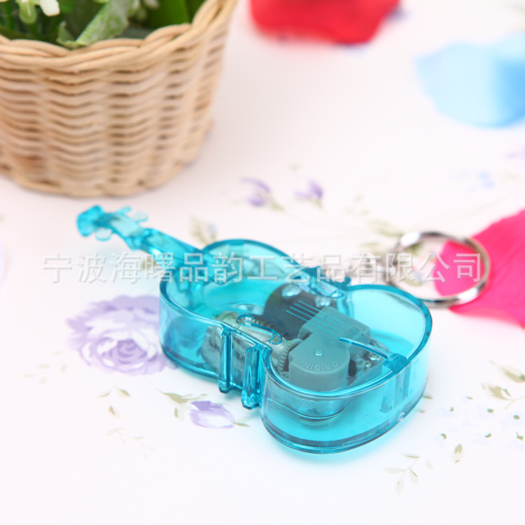 提琴钥匙扣-蓝1