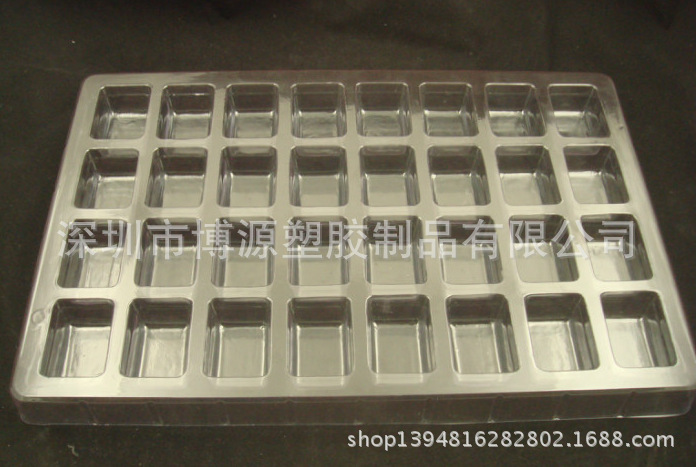 深圳厂jia供应铝片pvc吸塑格子托盘电子周转塑料托盘
