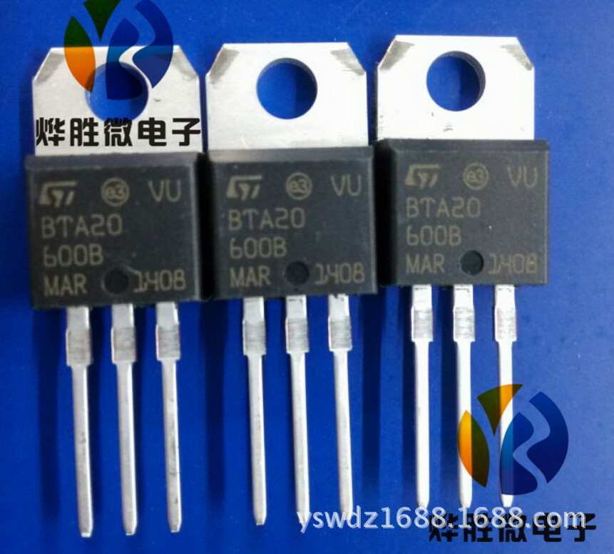 BTA20-600B  ST/意法 TO-220  双向可控硅 国产大芯片 可替代原装