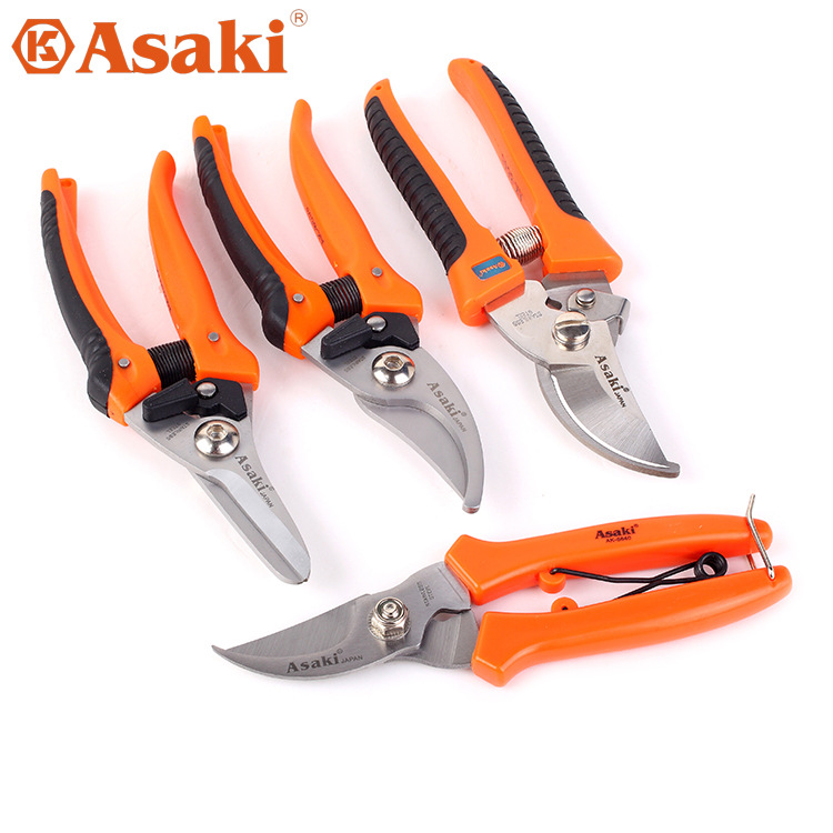 雅赛崎 枝剪 园林剪 花枝剪 盆景修剪刀 摘果剪 不锈钢多用剪子
