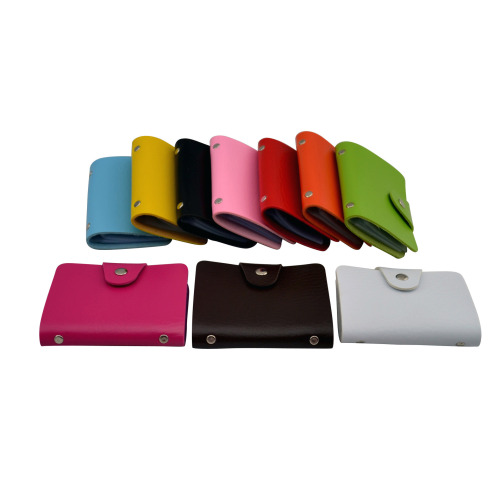 Factory Customized Card Holder with Printing for Taobao Gifts, Anti-Magnetic, Multi-Card Slots, 24 Card Slots, Advertising Card Holder for Wholesale