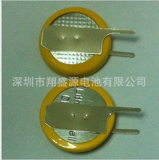 3V电池 CR1225焊脚纽扣电池 侧刀立式焊脚 3V 锂锰  1225电池